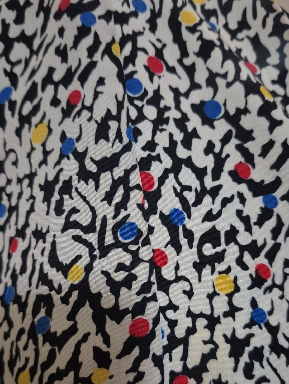 80s Bgb Multicolor Patterned Dresa View 6